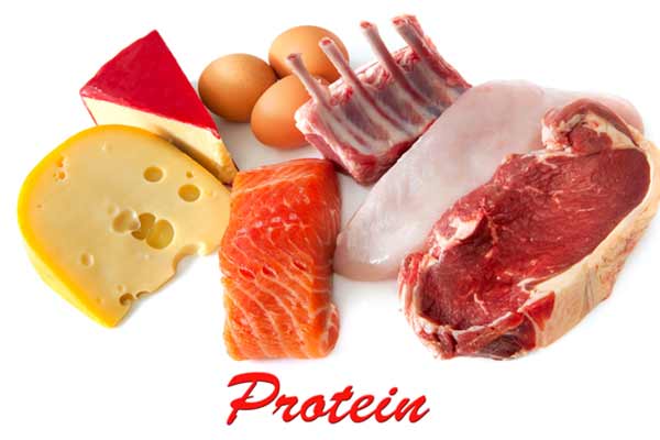 Kødprodukter har den største mængde proteiner, men også flere planter har et fornuftigt indhold.